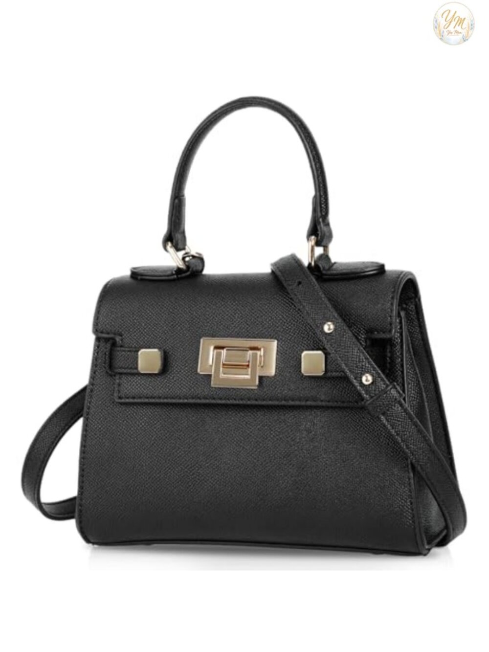 Mini Satchel Bag Faux Leather Top Handle Crossbody Purse Small Handbag
